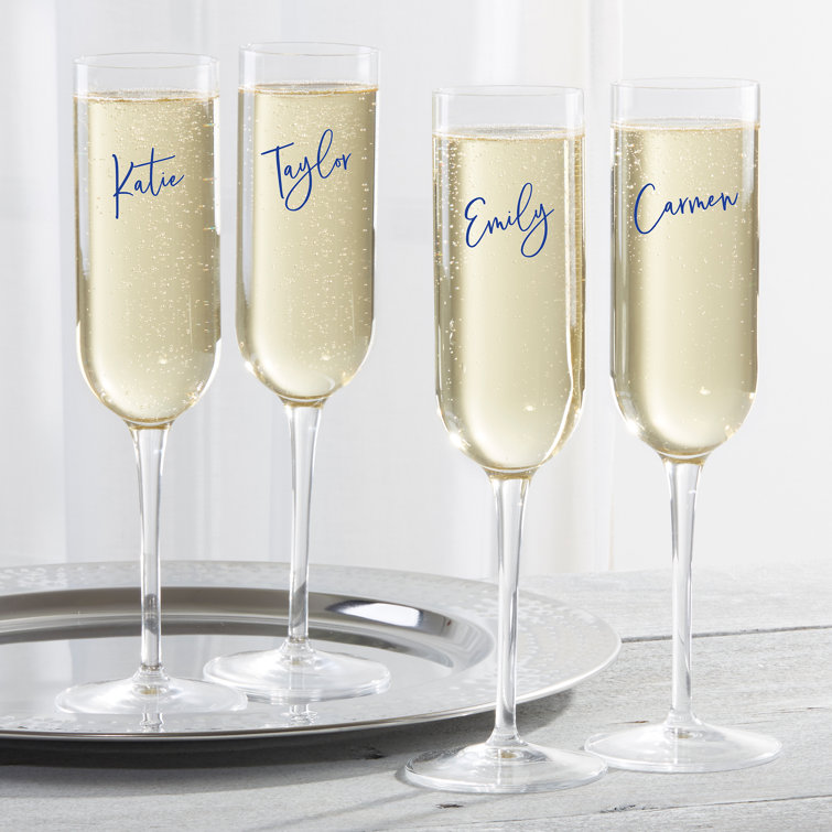 Trendy shop champagne flutes